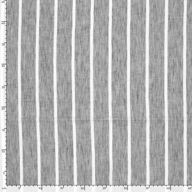 Woven Polyester fabric Stripes Grey