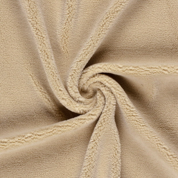 Fleece stof Beige 