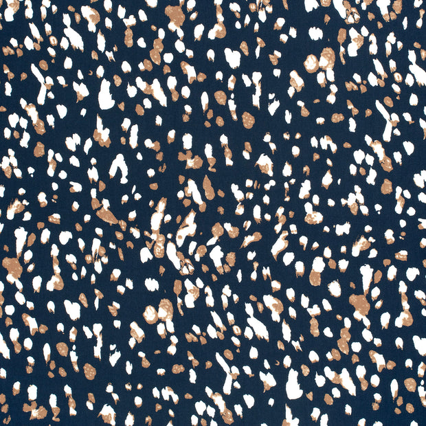 Viscose Twill fabrik Marine matt 