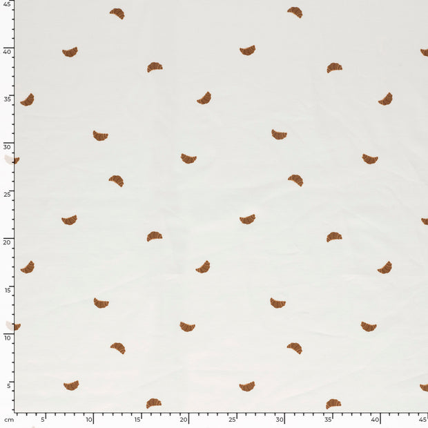 Jersey tissu Abstrait Blanc cassé