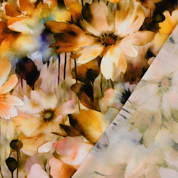 Viscose Poplin fabric Orange 