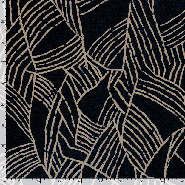 Poly Viscose Jerséis tela Abstracto Gris oscuro