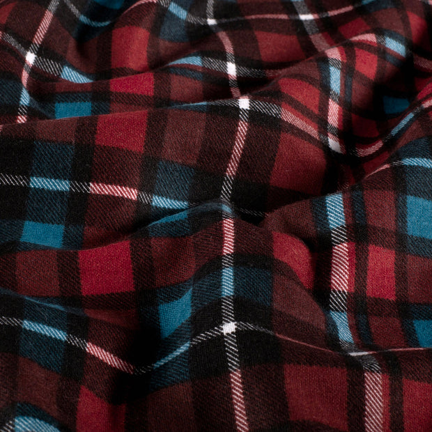 Flanel stof Ruiten Rood