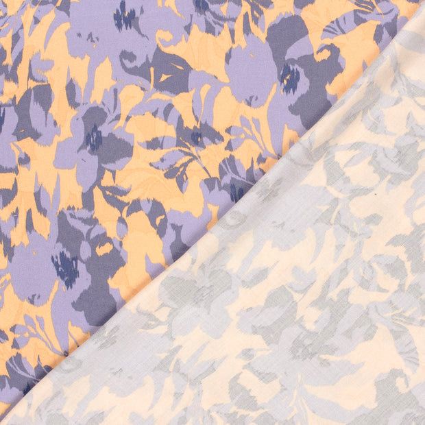 Viscose Satin fabric Flowers printed 