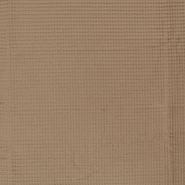 Waffle piqué fabric Camel matte 