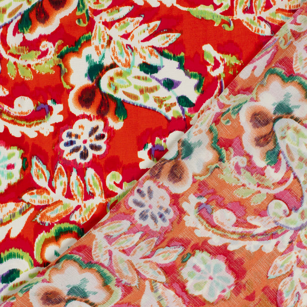 Polyester Bubble tela Flores 