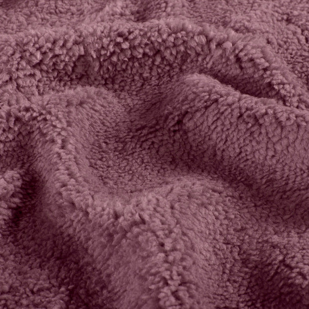 Sherpa Fleece fabrik Uni Mauve