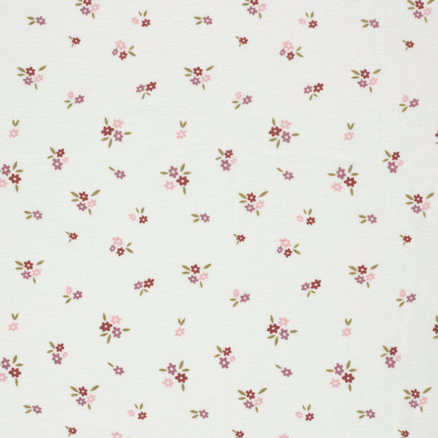 Stretch terry fabric Off White matte 