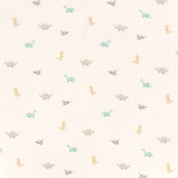 Double gaze tissu Blanc cassé mat 