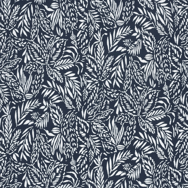 Viscose Nylon Crepe tela Azul marino 