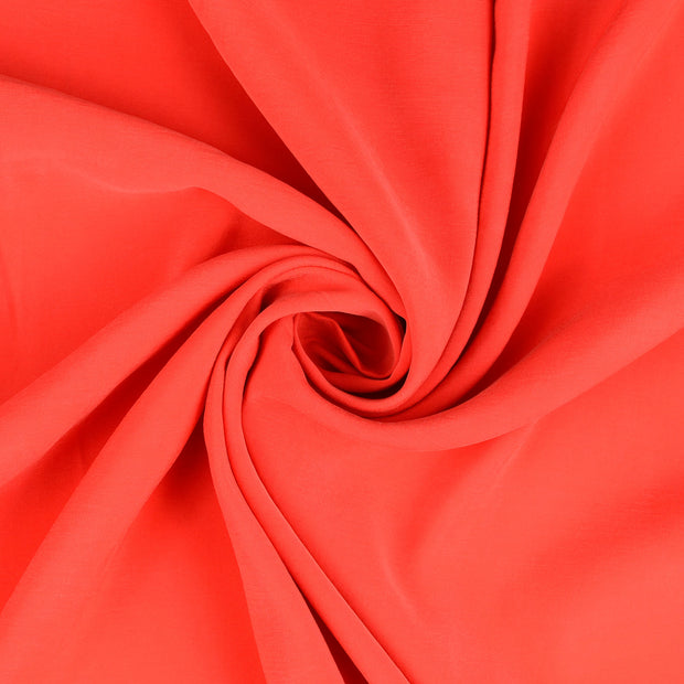 Viscose Poplin fabric Red pre-washed 