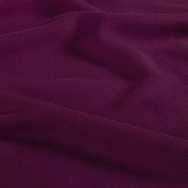 Rib Jersey fabric Unicolour Aubergine