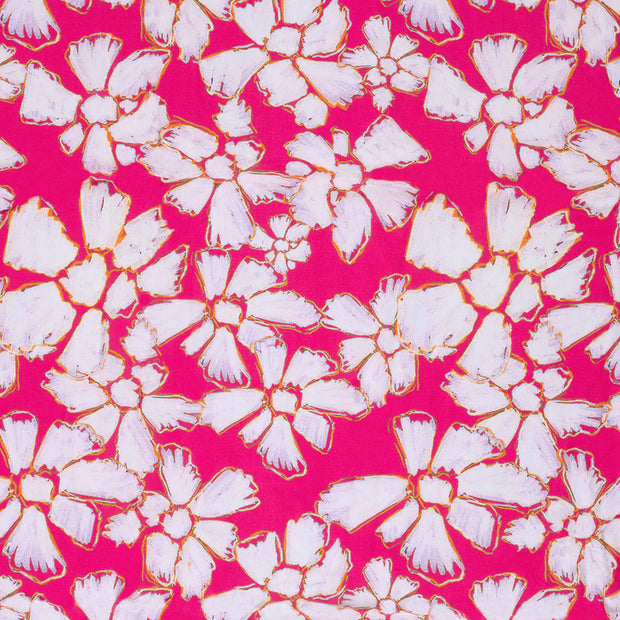 Viscose Poplin fabric Fuchsia 