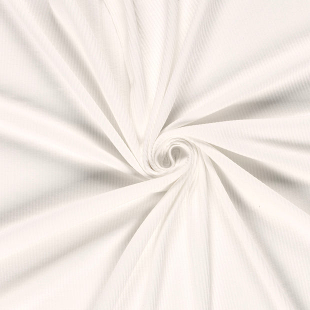 Rib Jersey tissu Ivory 