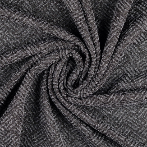  tissu Gris fil teint 