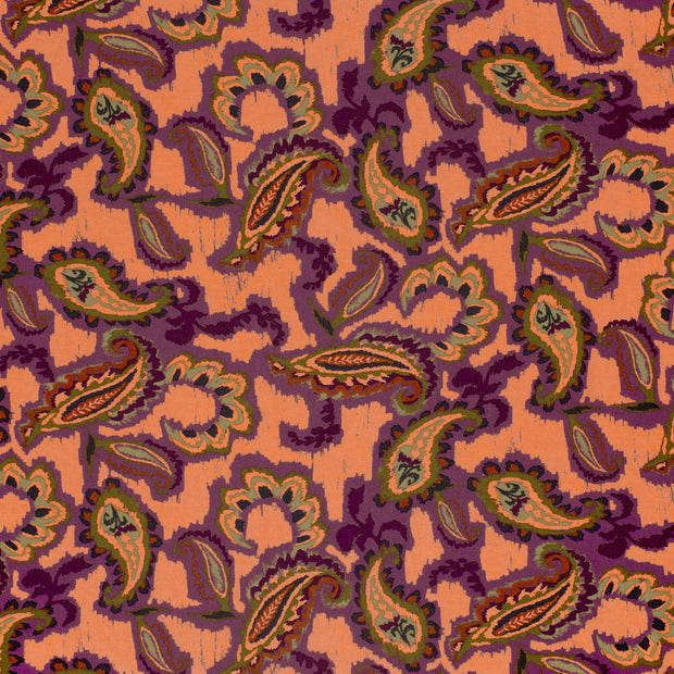 Viscose Vortex Jersey fabric Coral matte 