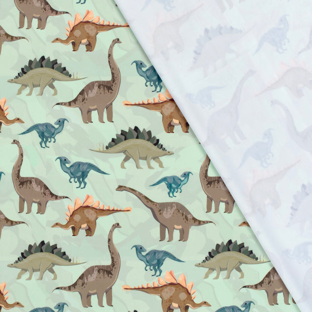 Swimwear Jersey UPF50 Recycled fabric Dinosaurs digital printed 