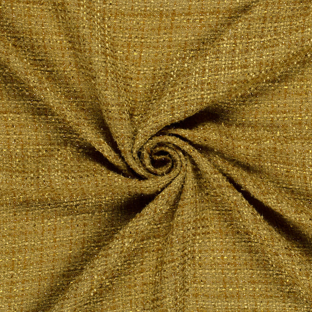 Jacquard fabric Olive Green Lurex 