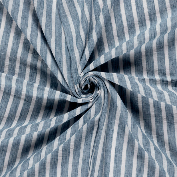 Woven Polyester fabric Indigo printed 
