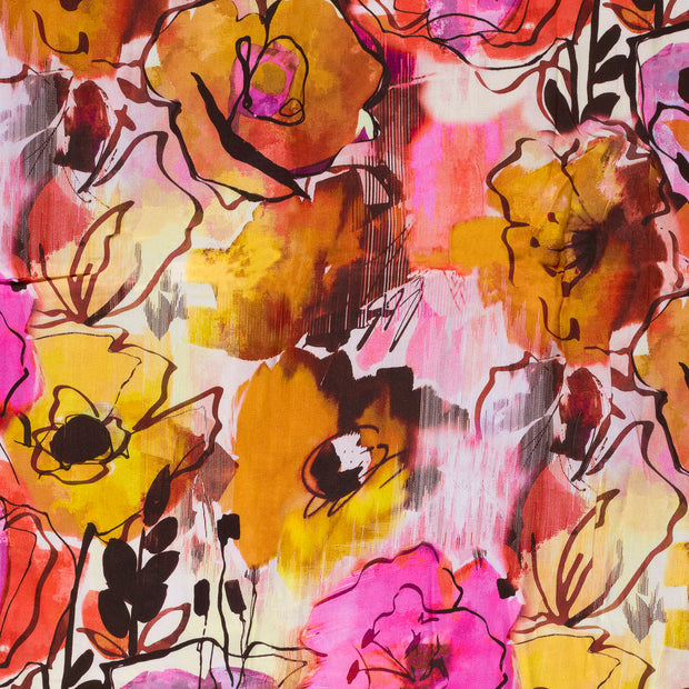 Viscose Satin fabric Coral 