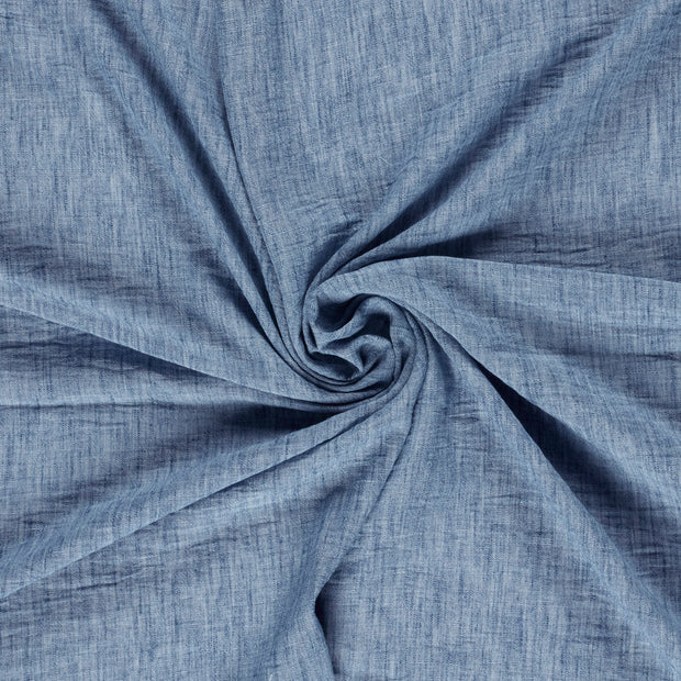 Geweben Polyester fabrik Jeansblau Melange 