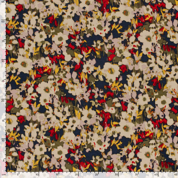 Viscose Nylon Jersey fabrik Leoparden Dunkelrot