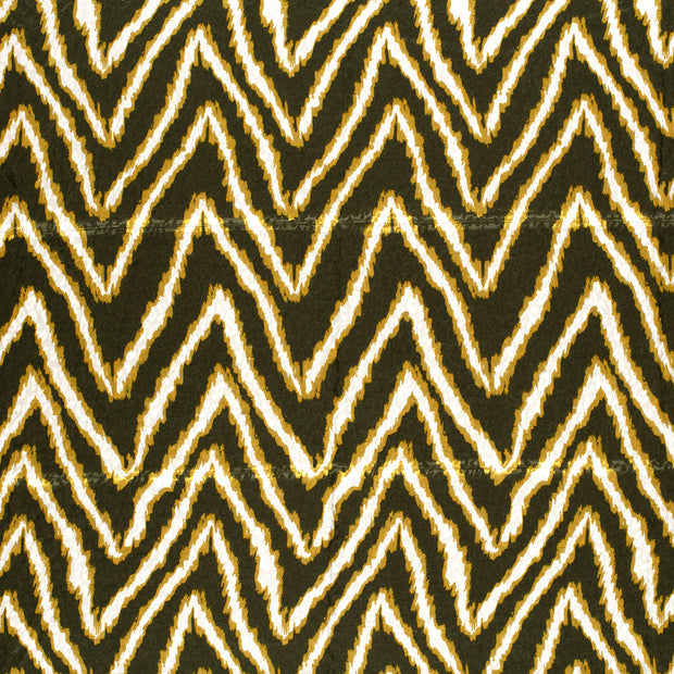 Satin Jacquard tela Verde caqui ligeramente brillante 