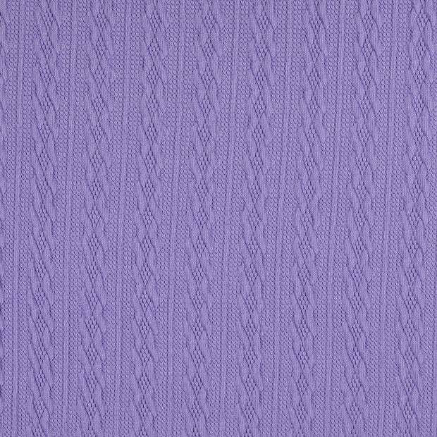 Heavy Knit fabrik Streifen Helllila