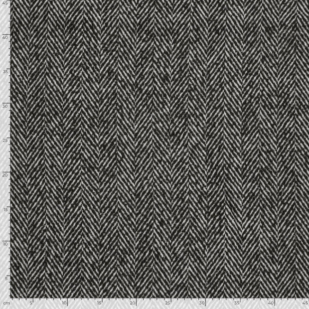 Jacquard fabric Unicolour Black