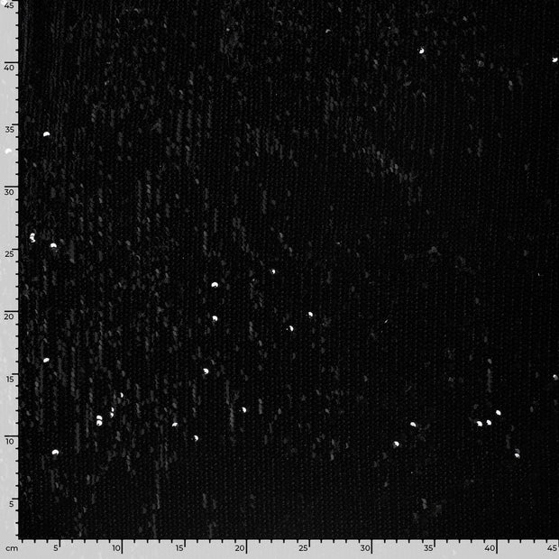 Velvet fabric Unicolour Black