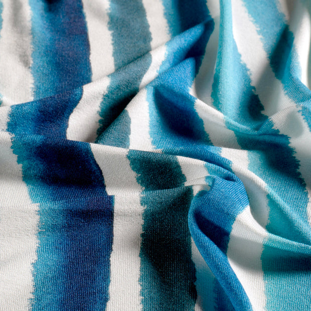 Viscose Jersey fabrik Streifen Königsblau