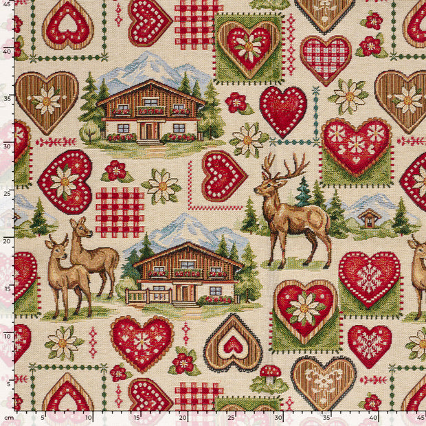Gobelin stof Bergen Beige