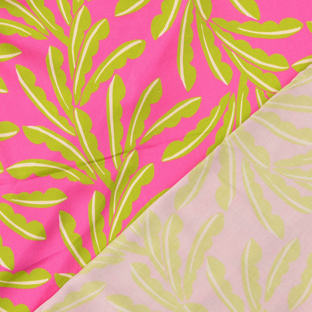 Viscose Satin fabrik Rosa digital bedruckt 