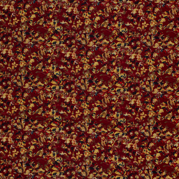 Viscosa Poplin tela Burdeos 