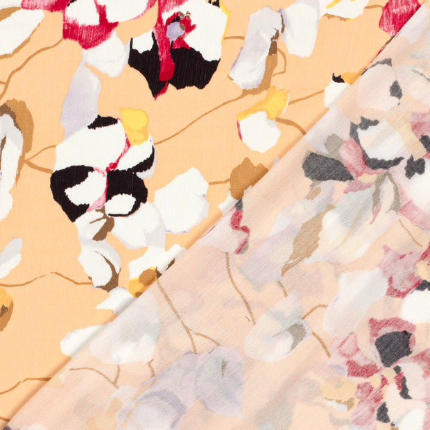 Borken Crepe tela Abstracto estampado 