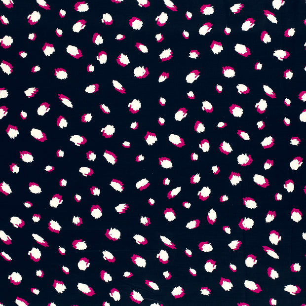 Viscose Satin fabric Navy slightly shiny 