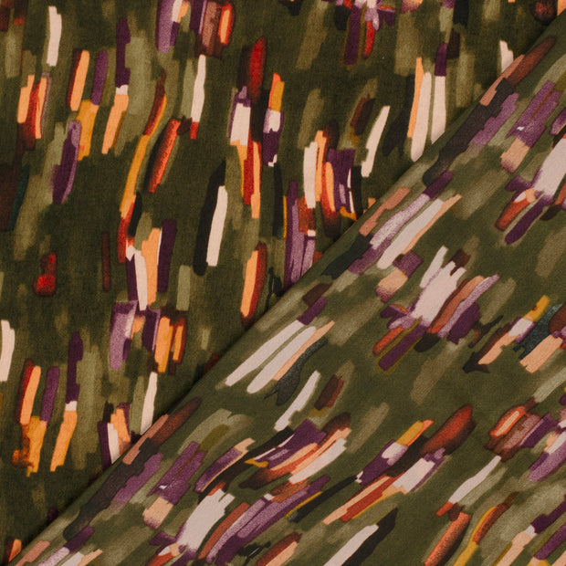 Satin Velvet tela Abstracto estampado 