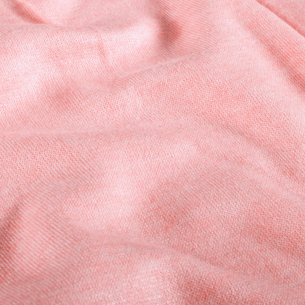 Heavy Knit fabrik Melange Rosa