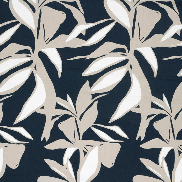 Viscose Nylon Crepe tela Azul marino 