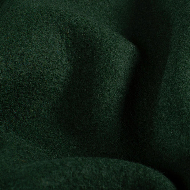 Wool Boucle fabric Unicolour Dark Green