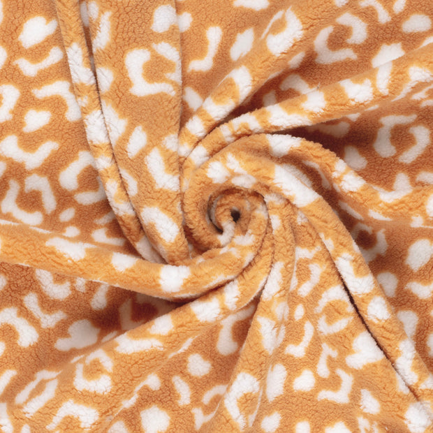 Sherpa Fleece tela Rosa claro estampado 