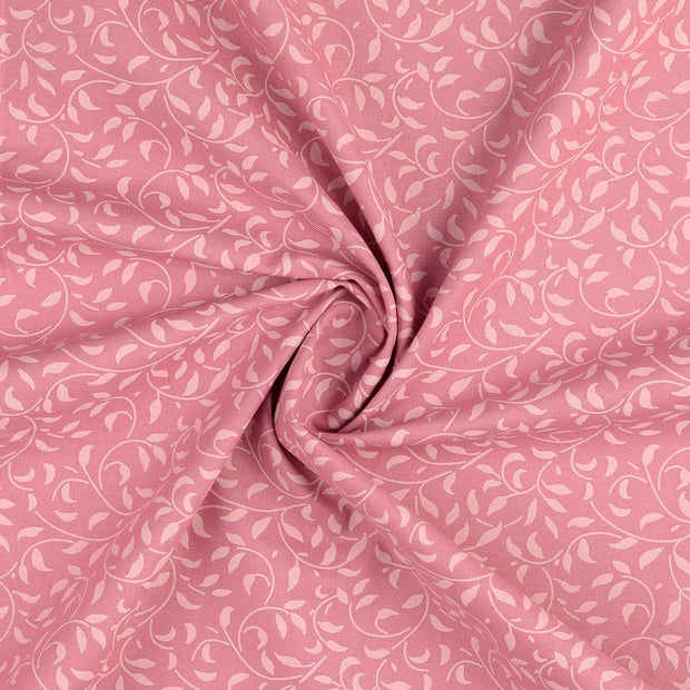  tissu Vieux rose imprimé 