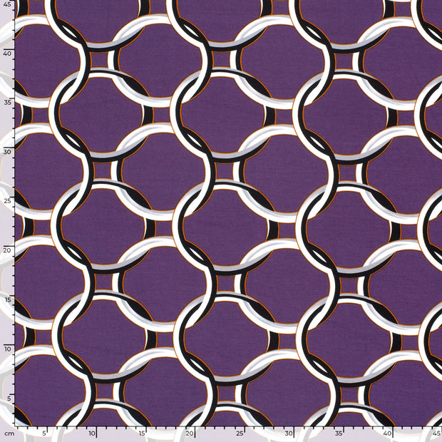 Punta di Roma fabric Abstract Purple