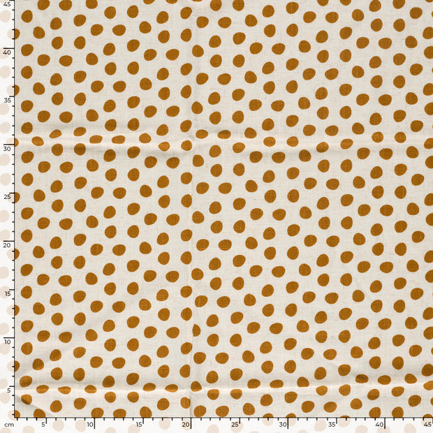  fabric Dots Camel