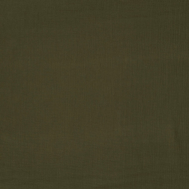 Double gaze tissu Vert kaki mat 