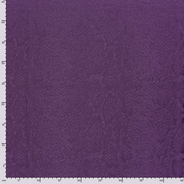 Satin Jacquard fabric Snakes Purple