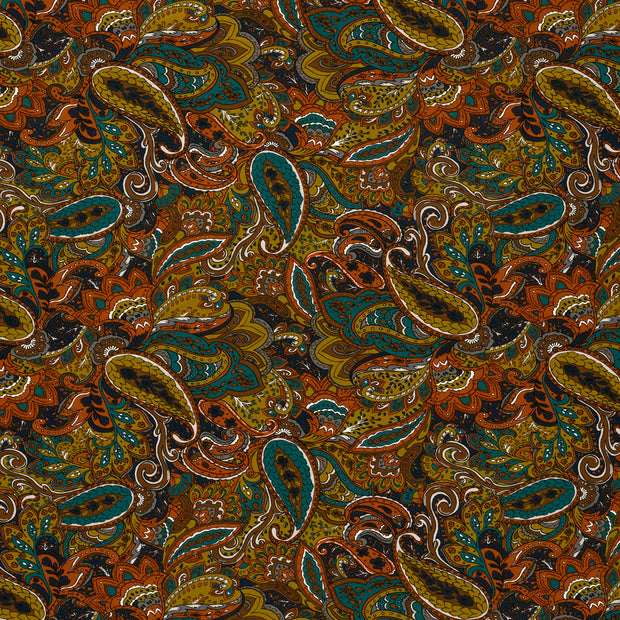 Viscose Vortex Jerséis tela Índigo mate 