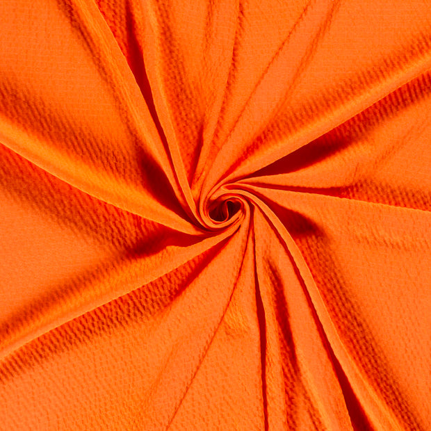 Viscose Bubble tissu Orange 