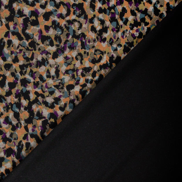 Poly Viscose Jersey fabrik Abstrakt discharge bedruckt 