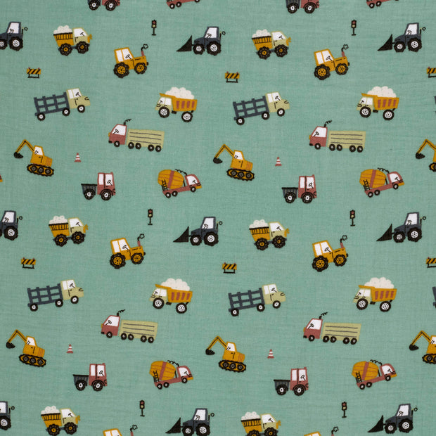 Muslin fabric Indigo matte 
